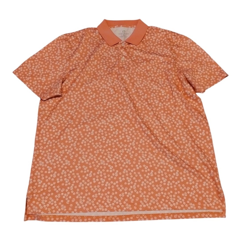 Southern Tide Men's XL Fort Frederik Print Performance Polo Shirt Golf‎ Casual